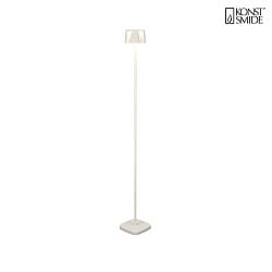 Lampada da terra a batteria NICE angolare, con connessione USB, CCT Switch, con dimmer a sfioramento IP54, bianco dimmerabile