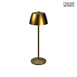 Lampe de table  accu EZE USB IP54, or mat