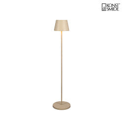 Lampadaire  accu POMEZIA MEDIUM USB IP54, couleur sable gradable