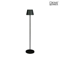 Lampadaire  accu POMEZIA MEDIUM USB IP54, noir gradable