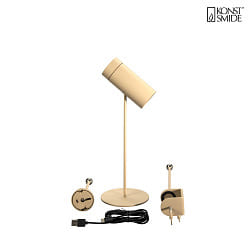 LED Akku-Tischleuchte MULTI 3in1, 1,8W, 2200/3000K, 10-100lm, IP54, dimmbar, sand
