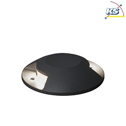 HighPower LED terrace floor spot with 2-fold light beam, 5W 3000K 900lm, anthracite aluminium