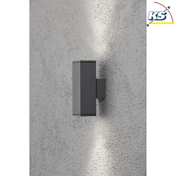 Luminaire mural d'extrieur MONZA haut bas GU10 IP44, anthrazit, transparent
