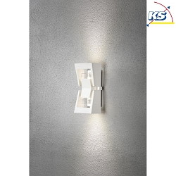 Luminaire mural d'extrieur POTENZA haut bas, grand GU10 IP54, transparent, blanche