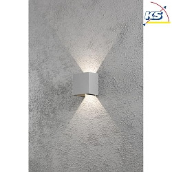 Luminaire mural d'extrieur CREMONA IP54, gris, transparent 