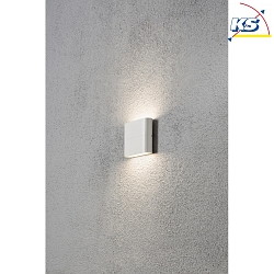 Luminaire mural d'extrieur CHIERI haut bas IP54, opale, blanche 