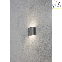 Luminaire mural d'extrieur CHIERI haut bas IP54, anthrazit, opale 
