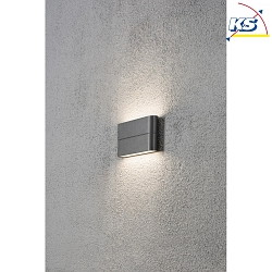 Luminaire mural d'extrieur CHIERI haut bas IP54, anthrazit, opale 