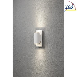 Applique da esterno POTENZA GU10 IP54, trasparente, Bianco