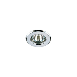 ceiling recessed luminaire GX5.3 / 50W round, GX5,3 IP20, chrome dimmable