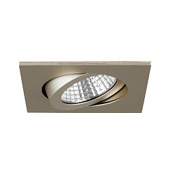 Downlight PLUG & PLAY pivotant, carr IP65, champagne gradable