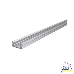 AU-01-08, flaches U-Profil fr 8-9.3 mm LED Strips, 200cm, Aluminium gebrstet