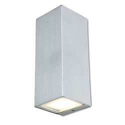 outdoor wall luminaire LUCA UP&DOWN 2 flames IP44, stainless steel