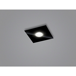 Luminaire de plafond NOMI � 1 flamme, carr� LED IP20, noir mat gradable