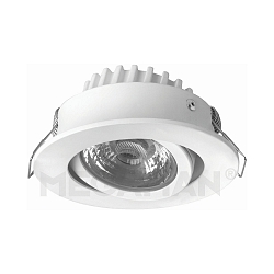Luce da incasso RICO DTW HR girevole, Dim-To-Warm IP44, Nichel dimmerabile 6W 500lm 1800-3000K 36 36 CRI 95