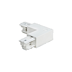 Zubehr fr 3-Phasen HV-Stromschiene NU - Winkelverbinder, Schutzleiter innen, Wei
