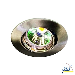 Einbauleuchte DOWNLIGHT N 5048,  6.8cm, 12V, GZ4, mit Sprengring, schwenkbar, Chrom matt