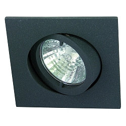 Alu die-cast Recessed spot QUADRO, swivelling, IP20, bayonet graphit
