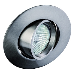 Die-cast Recessed spot for MR16, 40, swivelling, IP20, iron brushed