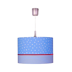 Pendelleuchte STERNCHEN / STREIFEN, mit Samtrand