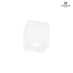Luminaire de plafond DOCUS 1.0 forme en d, reculer GU10 IP20, blanche