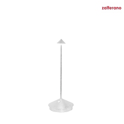 Lampe de table  accu PINA TAVOLO PRO IP20, feuille d'argent, laqu gradable