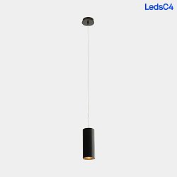 Luci a sospesione PIPE 17CM cilindrico, breve GU10 IP20, Nero dimmerabile