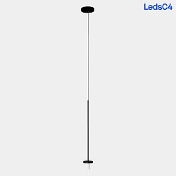 Luci a sospesione INVISIBLE SINGLE FIXED 1-Lampadina, ruotabile, inclinabile IP20, nero dimmerabile