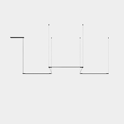 LED Pendelleuchte TUBS MODULAR 75,5W 3000K schwarz 2811lm