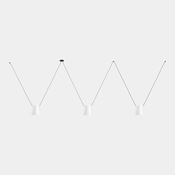 Pendelleuchte ATTIC 3 BODIES CONIC SHAPE 2200mm E27 15W schwarz