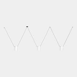 Pendelleuchte ATTIC 3 BODIES RECTANGULAR SHAPE 1200mm E27 15W schwarz