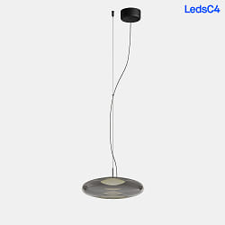 LED Aufbau-Pendelleuchte PLAT SURFACE, IP20, 10.5W 2700/3000/4000K (CCT Switch), CRi 92, App steuerbar, schwarz / rauchgrau