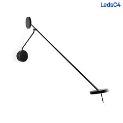 LED Wand- und Leseleuchte INVISIBLE ADJUSTABLE, 115cm, mit Touch-Dimmer + Gelenkarm, schwarz, 11.2W 3000K 568lm 94, CRi >90