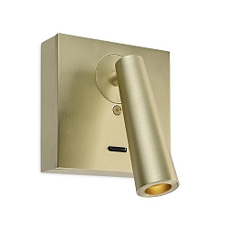 Wandleuchte GAMMA MIX&MATCH SQUARE LED 2,2W 2700K MATTGold 137lm