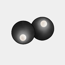 Wandleuchte TRIP DOUBLE 300MM / 300MM E14 9W schwarz