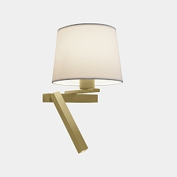 Wandleuchte HALL SLIM SCREEN RIGHT LED E27 2,2 | 15W 2700K 150lm, ohne Schirm, Gold matt