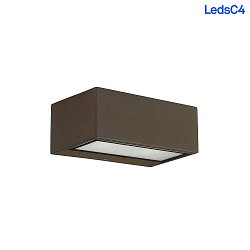 outdoor wall luminaire NEMESIS E27 - 9x22CM up / down, large E27 IP66, brown dimmable