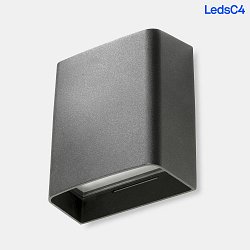 Applique et plafonnier CLOUS 160MM DOUBLE EMISSION haut bas, angulaire, commutable IP66, anthrazit 