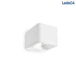 Applique et plafonnier WILSON SQUARE haut bas, rglable, on/off IP65, blanche 