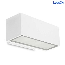 Luminaire mural dextrieur AFRODITA LED SINGLE EMISSION - 22CM Bas,  1 flamme IP65, blanche 