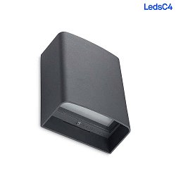Applique et plafonnier CLOUS 136MM SINGLE EMISSION Bas, angulaire, commutable IP66, anthrazit 