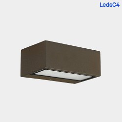 Luminaire mural dextrieur NEMESIS LED -  7x17CM haut bas, petit, commutable IP65, marron 
