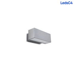Applique da esterno AFRODITA LED DOUBLE EMISSION - 30CM su / gi, controllabile da DALI IP66, grigio dimmerabile