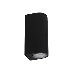 wall luminaire EKO DOUBLE EMISSION LED up / down, 2 flames, rigid IP66, black dimmable