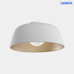 Applique et plafonnier MISO  433MM E27 IP20, blanc mat gradable