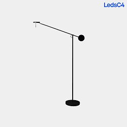 Lampada da terra INVISIBLE LED, Nero dimmerabile