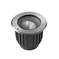 LED Bodeneinbaustrahler GEA COB  22,3cm, IP65-IP67, IK10, Edelstahl AISI 316, 26,7W 2700K 2262lm 18