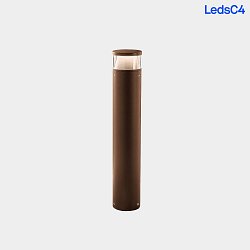 bollard lamp DAN cylindrical, long, CCT Switch, adjustable IP66, brown 