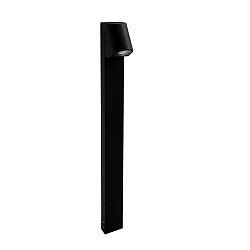Borne d'clairage EKO BOLLARD INCLINED LED rigide, inclin IP66, noir gradable