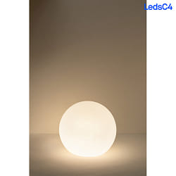 Outdoor Kugelschirm CISNE,  38cm, IK10, ohne Basis / Pendel, Polyethylen, Seeluft-bestndig, opalwei